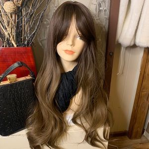 NEW Ombre Brown Full Cap wig with Bangs